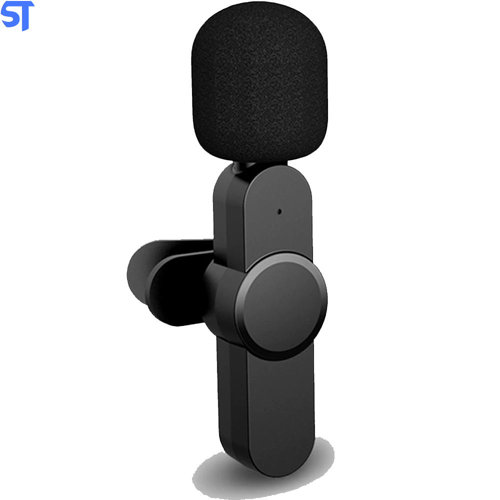 Microfone Condensador De Lapela Wireless / Sem Fio 2.4Ghz Aibev Tipo Lightning